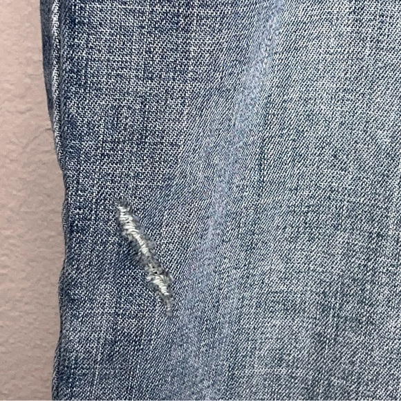 Size 18 Short Old Navy Distressed Bootcut Denim Jeans Blue Western Low Waist - Picture 7 of 16